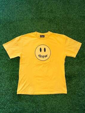 drew house Mascot Short Sleeve T-Shirt in Golden Yellow